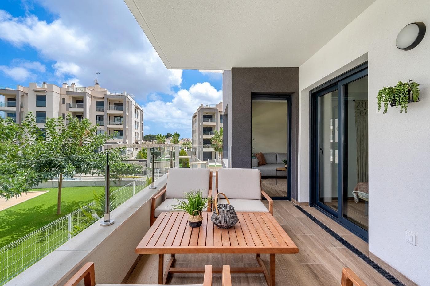 Your Mediterranean Paradise Awaits in Valentino Golf III Orihuela CostaImagine waking up every morning with the sun touching your terrace and the sea breeze just minutes away. This exclusive apartment in Valentino Golf III, priced at €249,500, offers exactly that a life of luxury, comfort, and wellbeing in one of the most desired areas of the Costa Blanca.Located in Orihuela Costa, only 5 km from Blue Flag beaches like La Zenia, Cabo Roig, and Playa Flamenca, this apartment is ready to move in and enjoy from day one. Youll be surrounded by shops, restaurants, supermarkets, pharmacies, bars, and the famous La Zenia Boulevard shopping center, all within minutes. Plus, Alicante Airport is less than 45 minutes away. Main features 2 spacious and bright bedrooms 2 modern bathrooms with high-quality finishes Open-plan kitchen, fully equipped 12 m² terrace facing southeast perfect for sunny breakfasts Private garage included Community pool and large green areas Air conditioning Built in 2023 Brand new condition Approx. 87 m² built areaProperty tax €220,87Community fees €250 every six months Living in Orihuela Costa means enjoying a Mediterranean climate with over 320 days of sunshine a year, perfect for those seeking peace without giving up entertainment. Just a few kilometers away lies Torrevieja (10 km), famous for its lively seafront promenade, La Mata salt lakes, and vibrant nightlife. Nearby, youll find top golf courses such as Villamartín, Las Ramblas, and Campoamor a golfers dream! Quality of life, sunshine, sea, and exclusivity this apartment is your chance to live where others only dream of vacationing. Contact us today and start your new Mediterranean life!