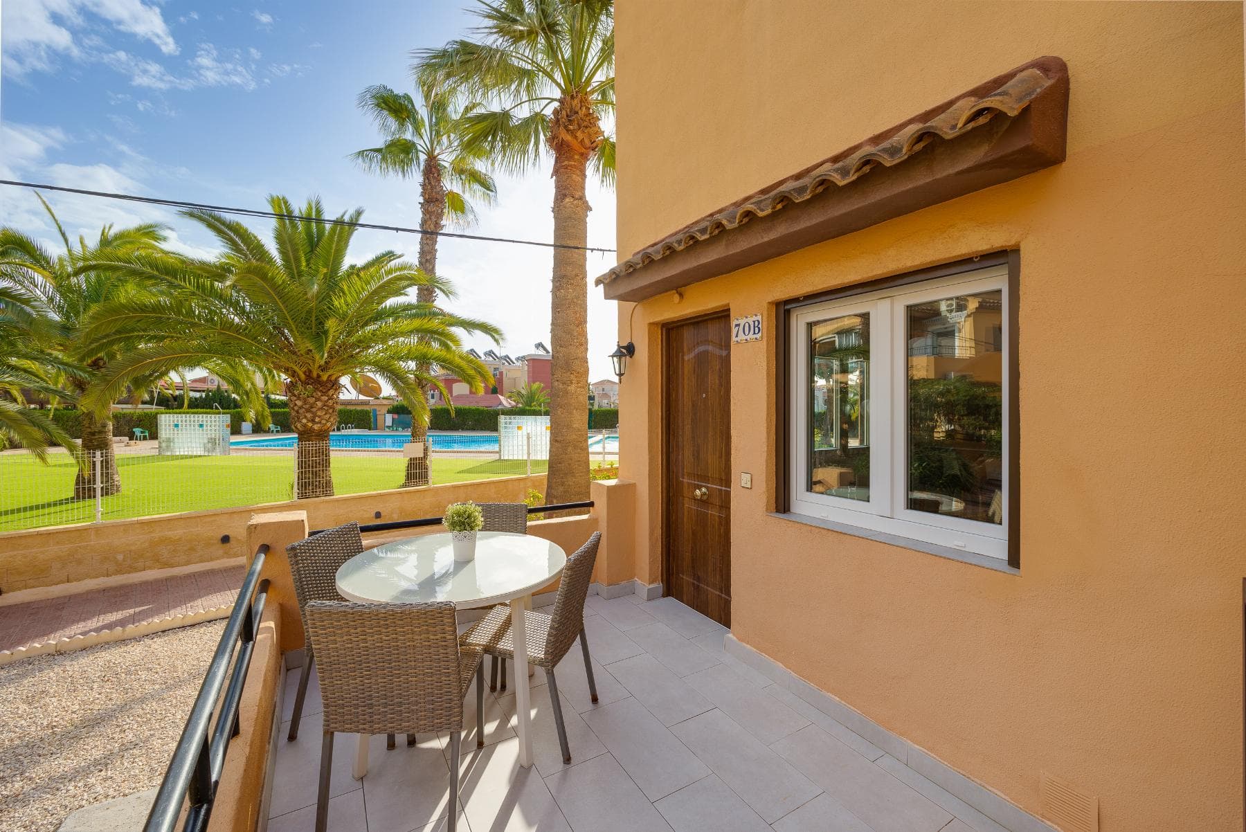 Beautiful studio in Torreblanca 900m from La Mata Beach Price €99,990 Located in one of the most sought-after areas of Torrevieja, where sunshine, sea breeze, and comfort come together to create an irresistible environment.This 33 m² studio, fully renovated with a fresh and functional style, is a winning choice for those seeking quality of life, a smart investment, or the perfect getaway near the sea.The highlight of the property is its 10 m² terrace, offering direct views of the residential pool. The ideal spot to relax, work remotely, sunbathe, or enjoy a coffee while feeling like you´re on holiday every day.The private residential complex offers a unique lifestyle ecosystem Large and sunny communal swimming pool Barbecue area to enjoy with family and friends Green areas to walk and unwind Two bars within the complex, perfect for having a drink without leaving home A location with strategic valueJust steps away from shops, restaurants, supermarkets, pharmacies, and schools, as well as bus stops connecting you to the entire city. And, as the cherry on top, youre only 900 meters from La Mata Beach, one of the best beaches in the area.A studio designed for those seeking comfort, leisure, profitability, and that timeless Mediterranean lifestyle.